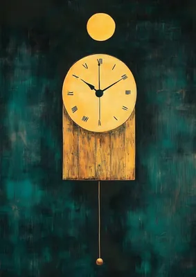 Luxury Teal and Gold Poster
