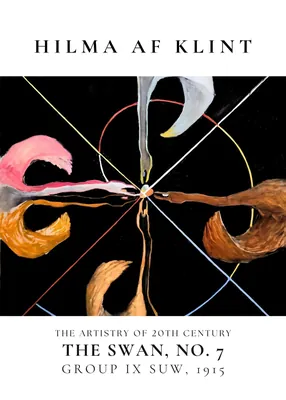 Hilma af Klint The Swan No. 7 Poster – Abstract Vintage Art Print for Living