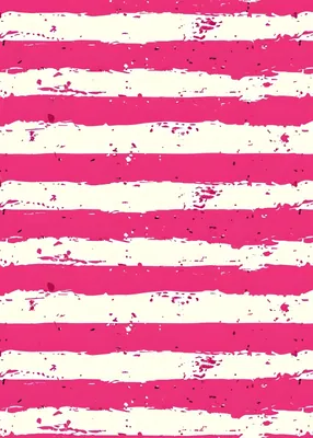 Hot Pink Abstract Striped Poster