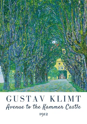 Gustav Klimt Avenue to Kammer Castle Poster – Vintage Nature Landscape Painting