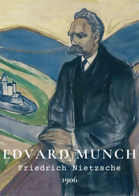 Edvard Munch Friedrich Nietzsche 1906 Poster