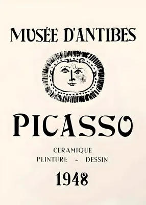 Picasso Musée d'Antibes 1948 Exhibition Poster
