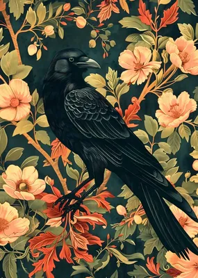 Black Crow and Blossom poster