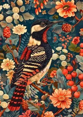 Exotic Long Beak Bird poster