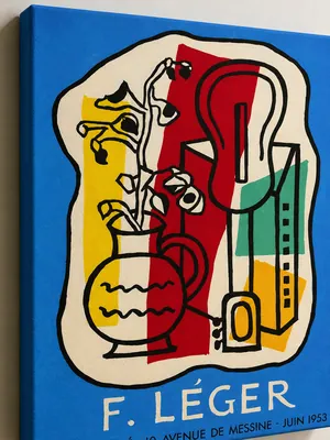 Fernand Léger 1953 exhibition abstract canvas wall art for the living room, buy online in India