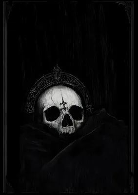 Gothic Crowned Skull poster