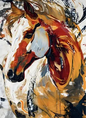 Horse Head Abstract poster for Living Room