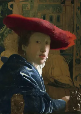 Johannes Vermeer Girl with a Red Hat Poster – Baroque Poster Reproduction