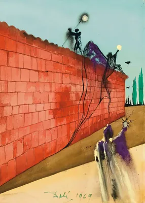 Salvador Dalí Signed Surrealist Poster (1969) – Vintage Expressionist Fine Art