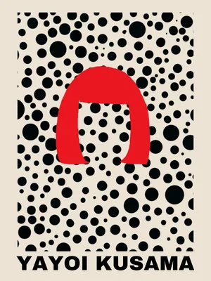 Yayoi Kusama Inspired Poster Poster