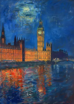 Van Gogh Style Big Ben Poster