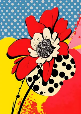 Pop Art Flower Poster