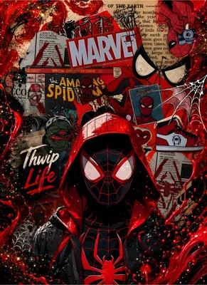 Hooded comic superhero canvas wall art for kids' room, buy online in India