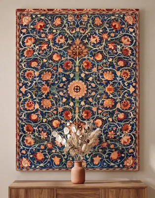 William Morris Holland Park floral carpet canvas wall art for living room, buy online in India