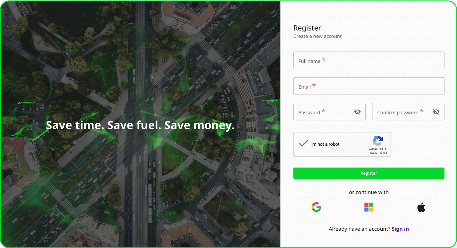 Sign Up & Customise