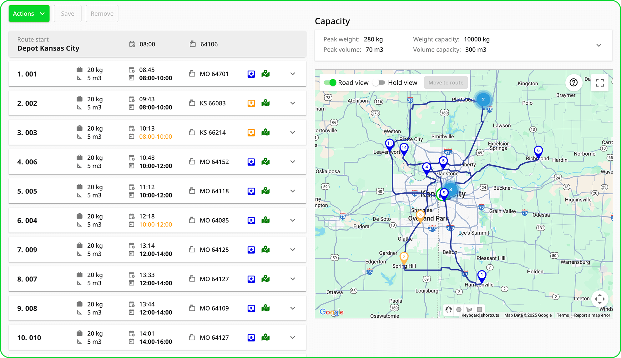 Real-time GPS tracking for vehicles, routes, and deliveries