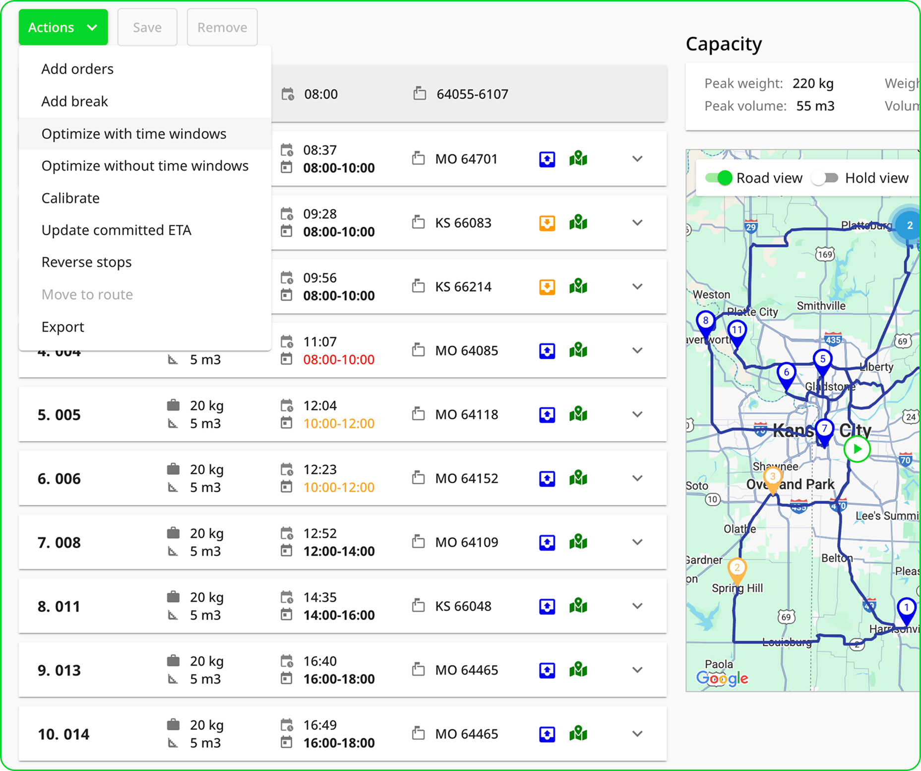 ETA updates that adjust with live traffic