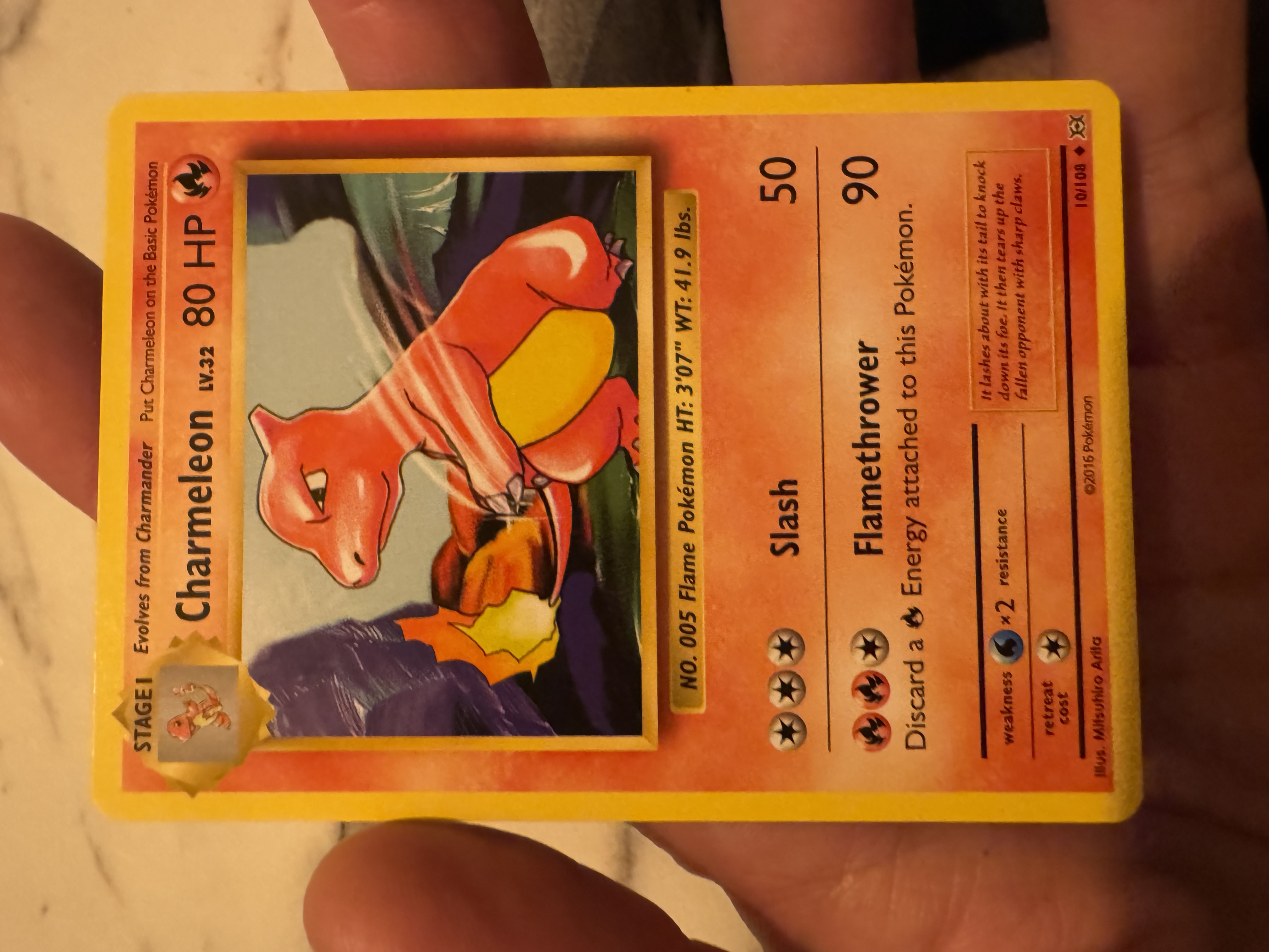 Pokémon Charmeleon LV.32 80 HP Trading Card 10/108