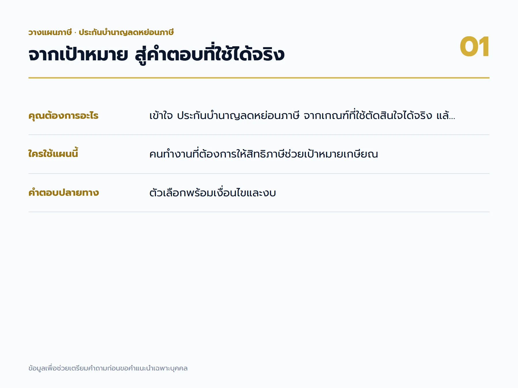 ประกันบำนาญลดหย่อนภาษี: แผนที่เป้าหมายและผลลัพธ์สำหรับคนทำงานที่ต้องการให้สิทธิภาษีช่วยเป้าหมายเกษียณ