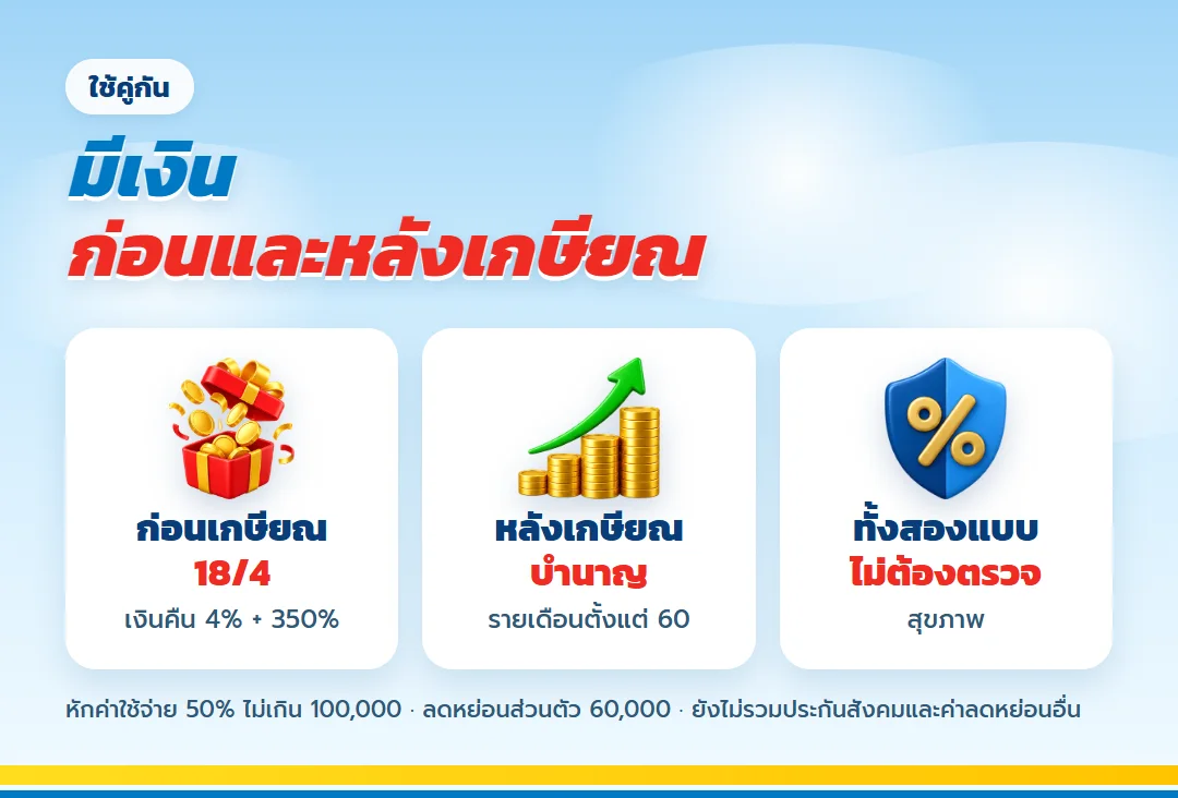 มีเงินทั้งก่อนและหลังเกษียณ