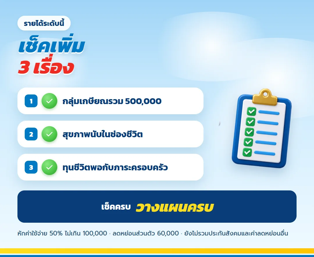 สามเรื่องที่ต้องเช็คสำหรับรายได้สูงมาก