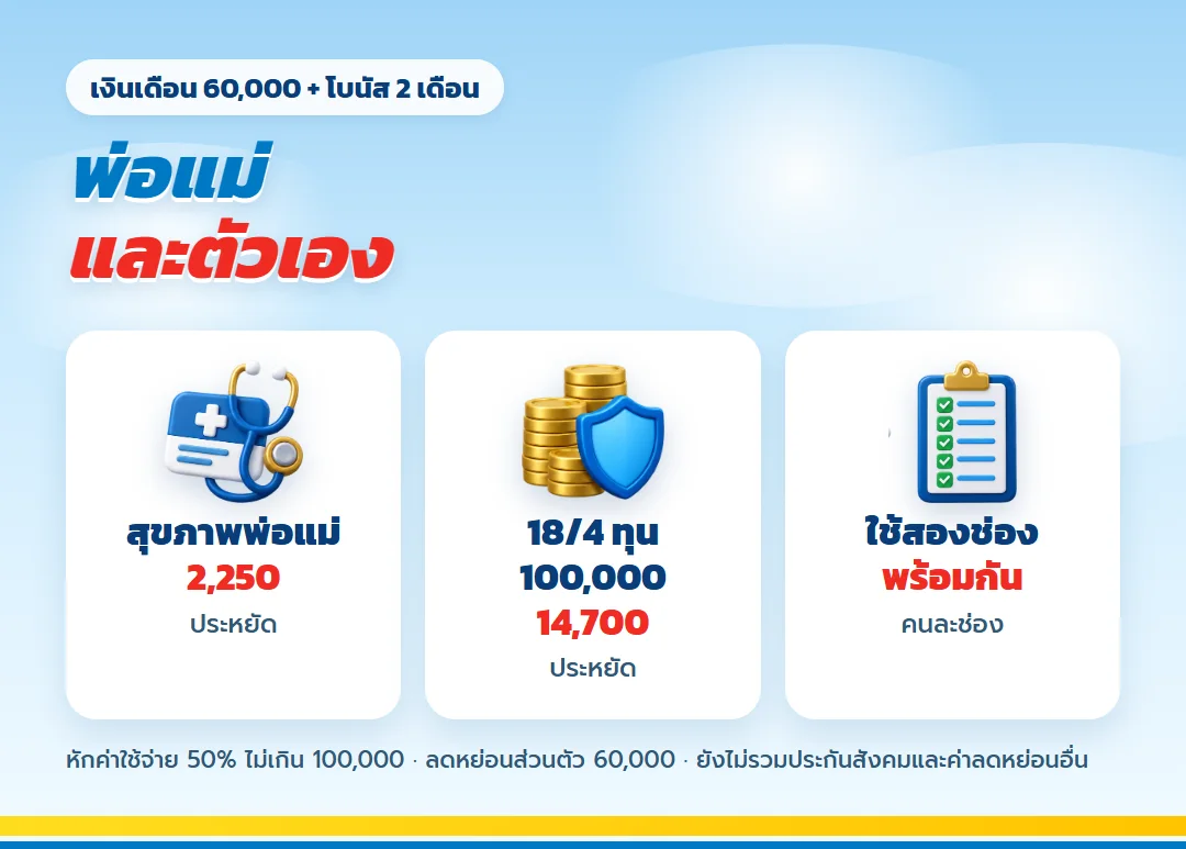ใช้ช่องพ่อแม่และช่องของตัวเองพร้อมกัน