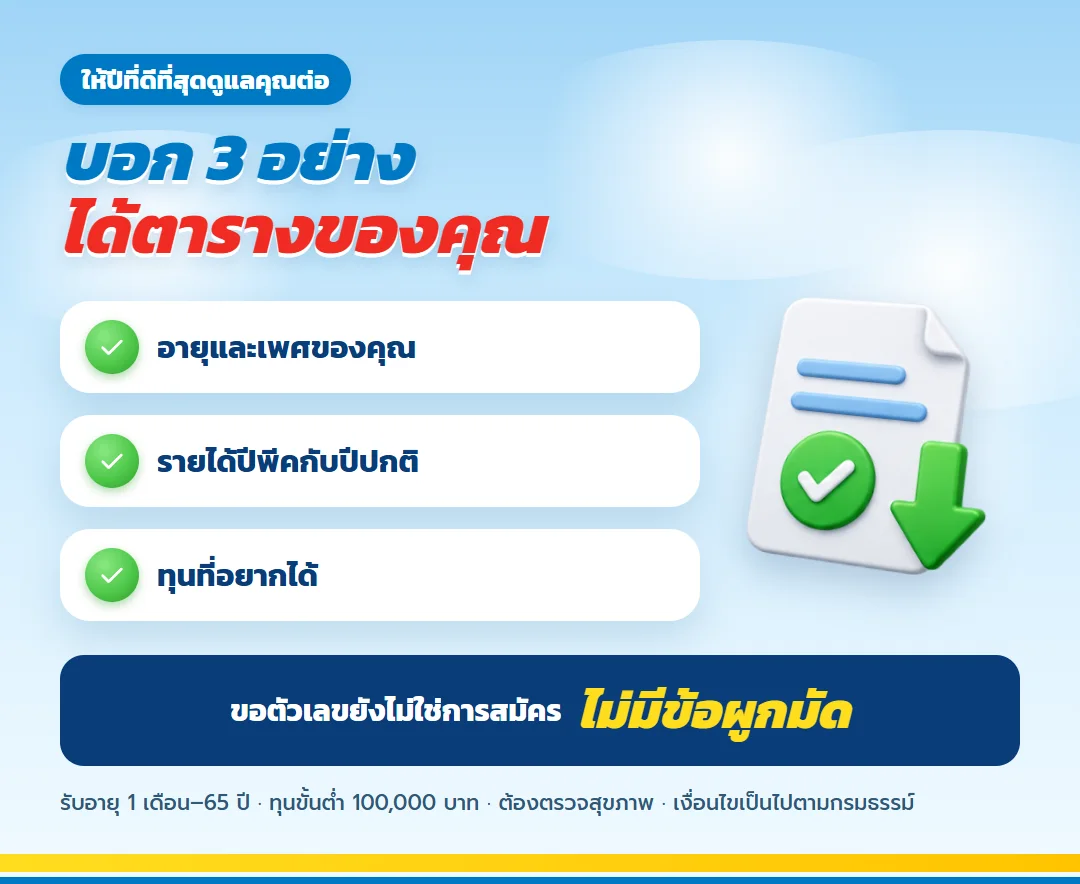 ขอใบเสนอขาย เลกาซี ฟิต เฟิร์ม 80/8 สำหรับคนรายได้สูงช่วงสั้น