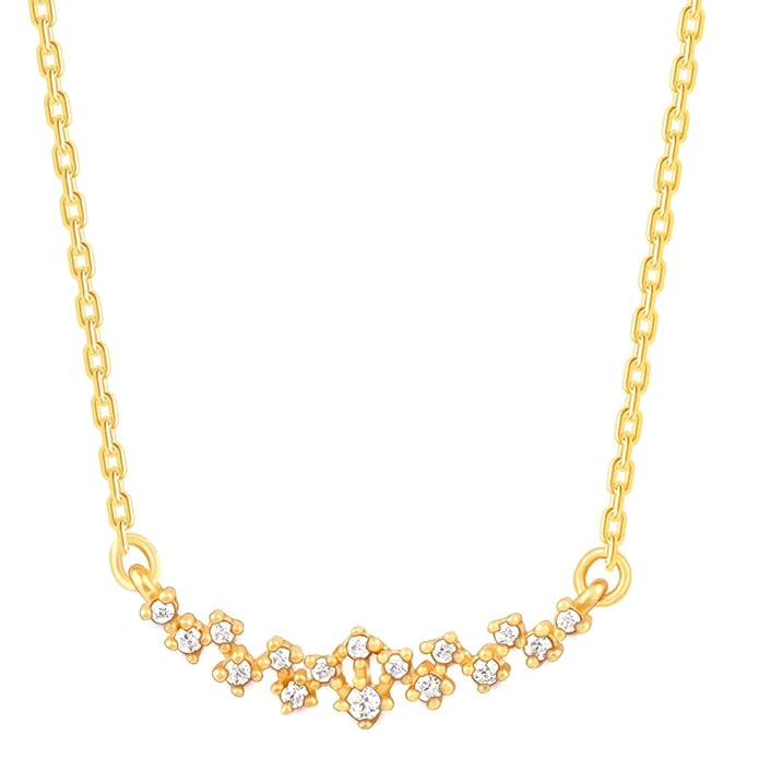 GIVA Elegant Silver Necklace for Women