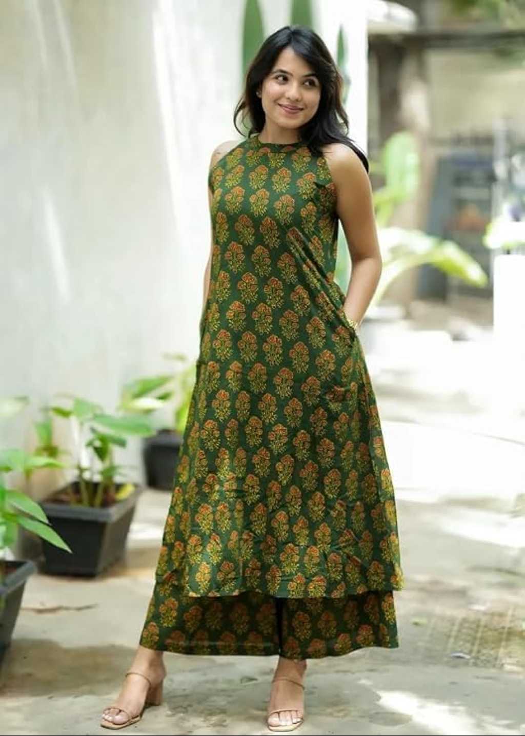 Nermosa Printed Kurta Palazzo Set