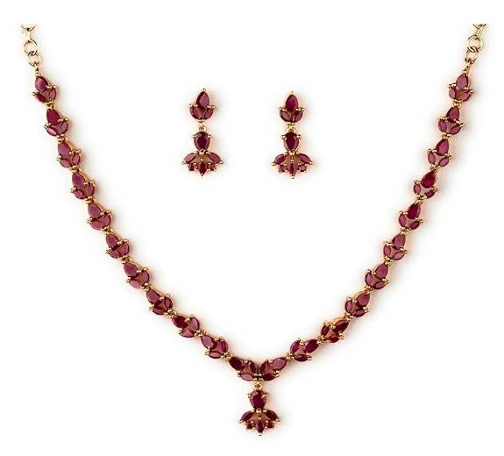Sasitrends American Diamond Necklace Set