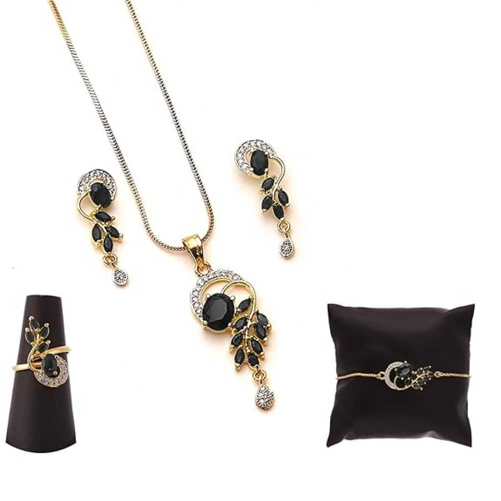 American Diamond Necklace Jewellery Set