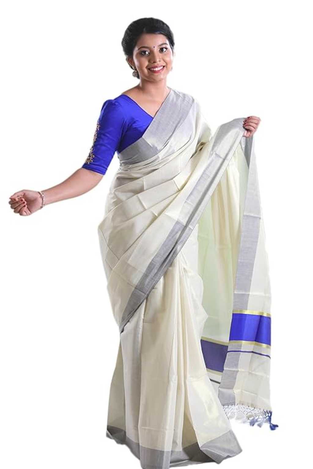 Kerala Kasavu Traditional Handloom Saree