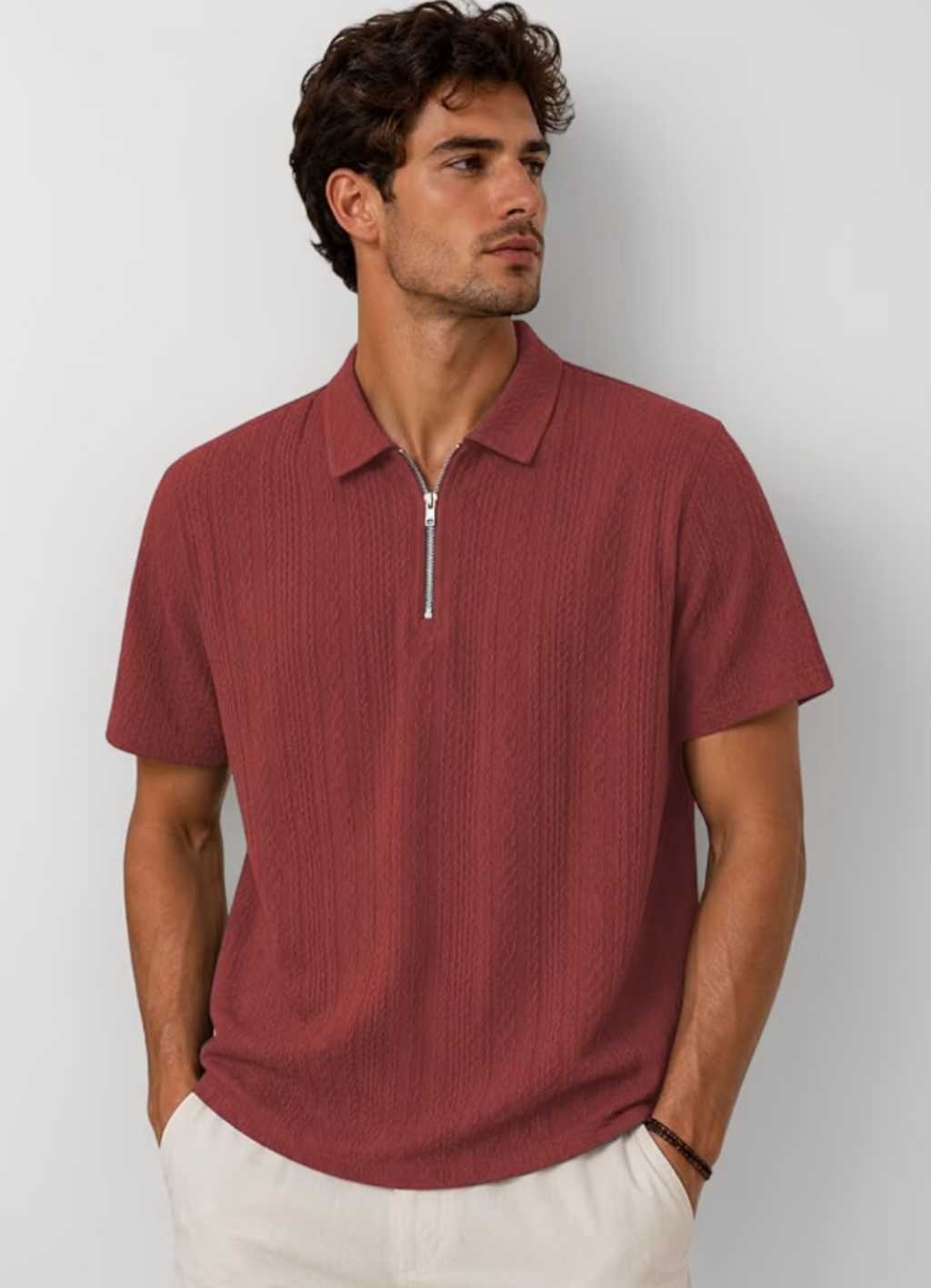 Men's Chain Polo Tshirt