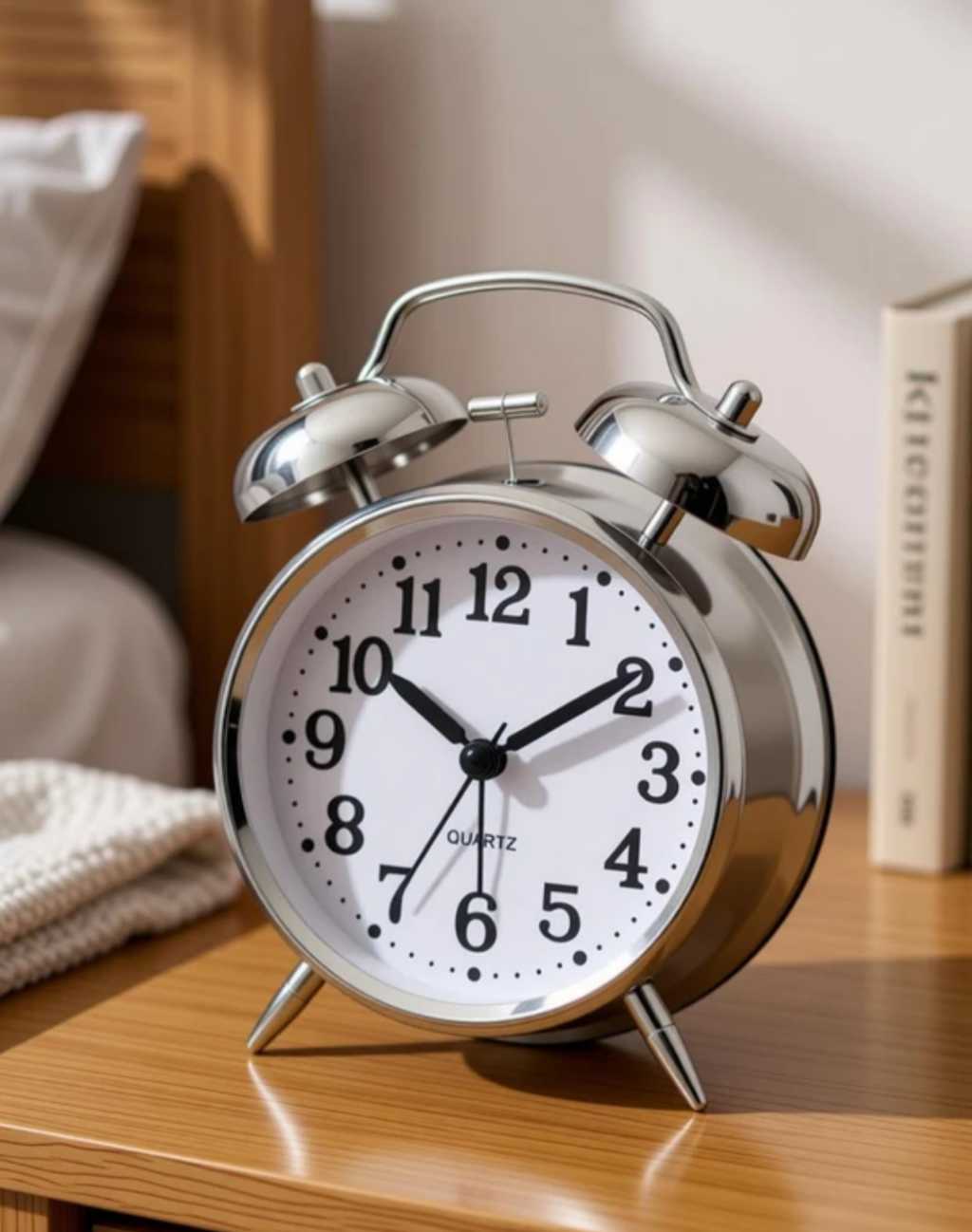 Analog Silver Clock 