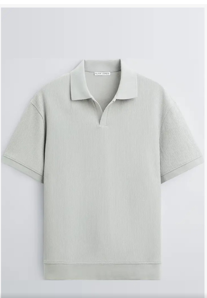 Mens Textured polo T Shirt 