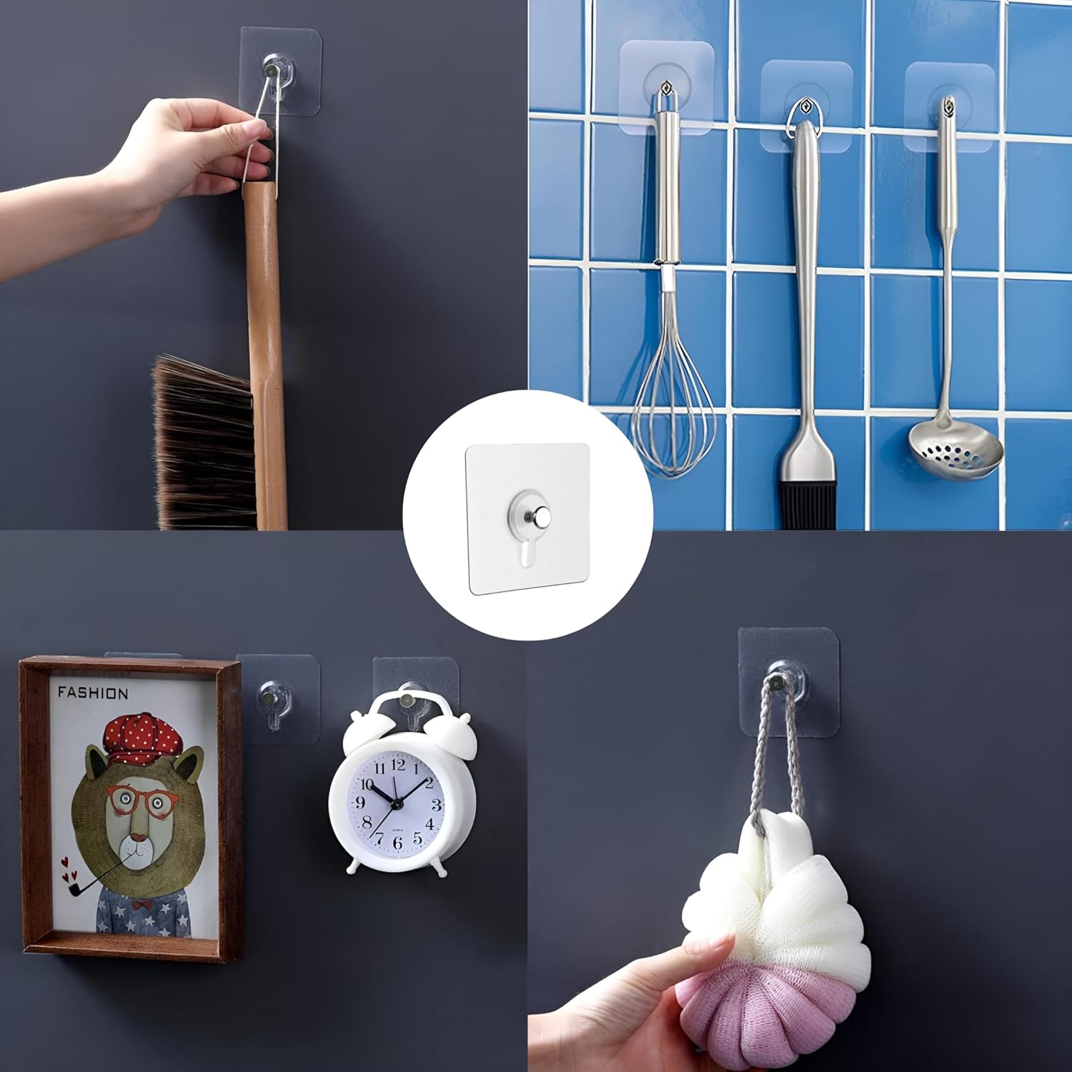 Zulaxy Photo Frame Hooks for Wall Without Drilling