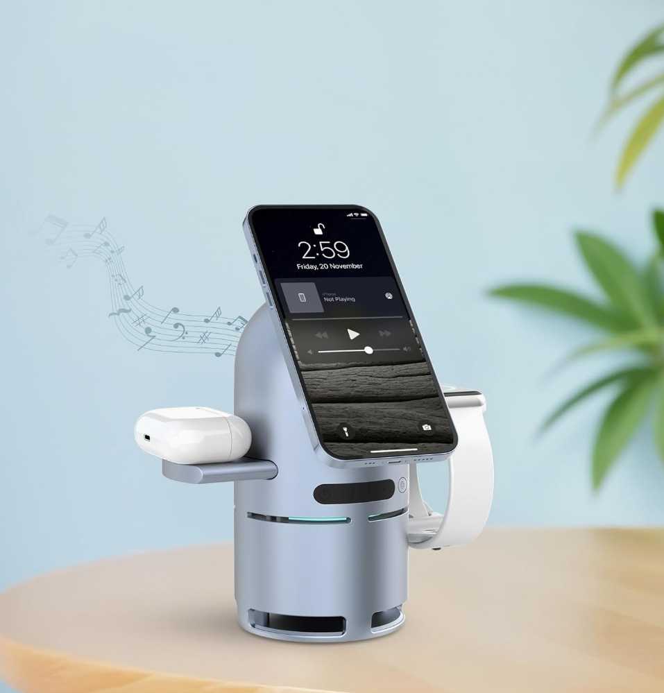 Apstore 3-in-1 Wireless Charging Station 