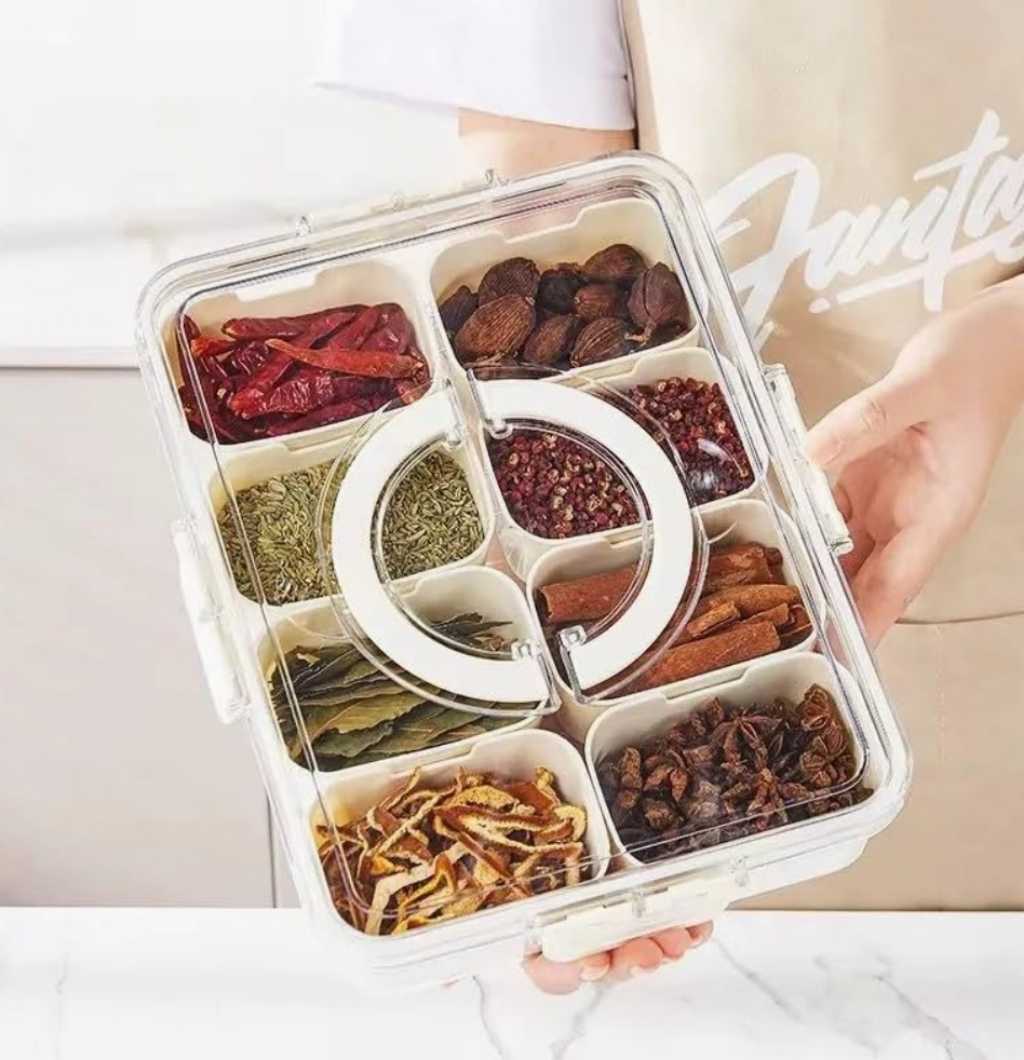 8 Jar Spice Box
