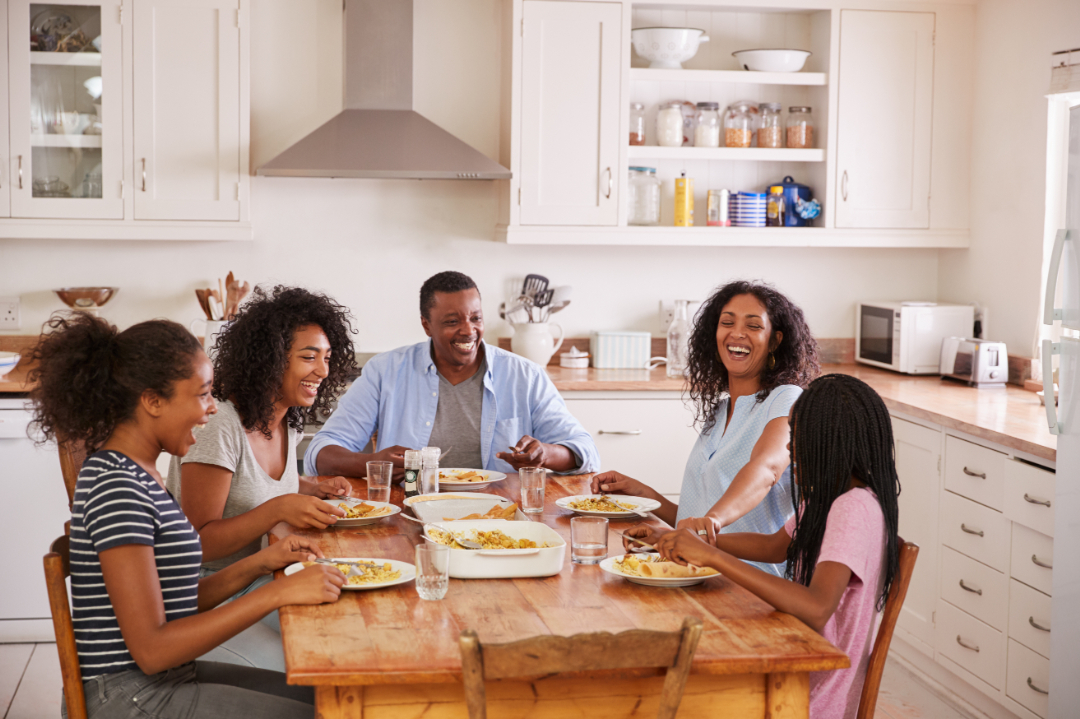 Family Eating Together