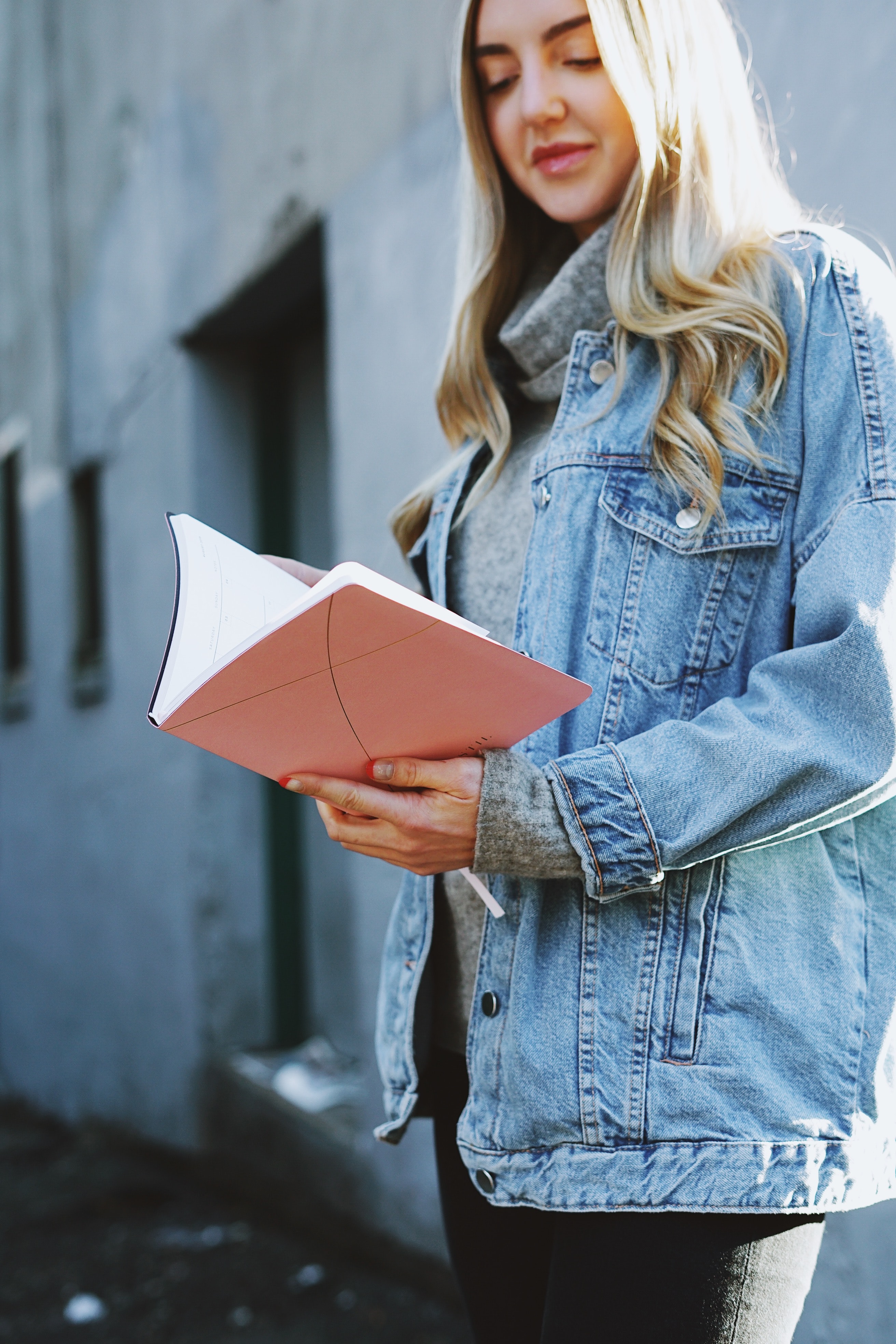 Girl with planner