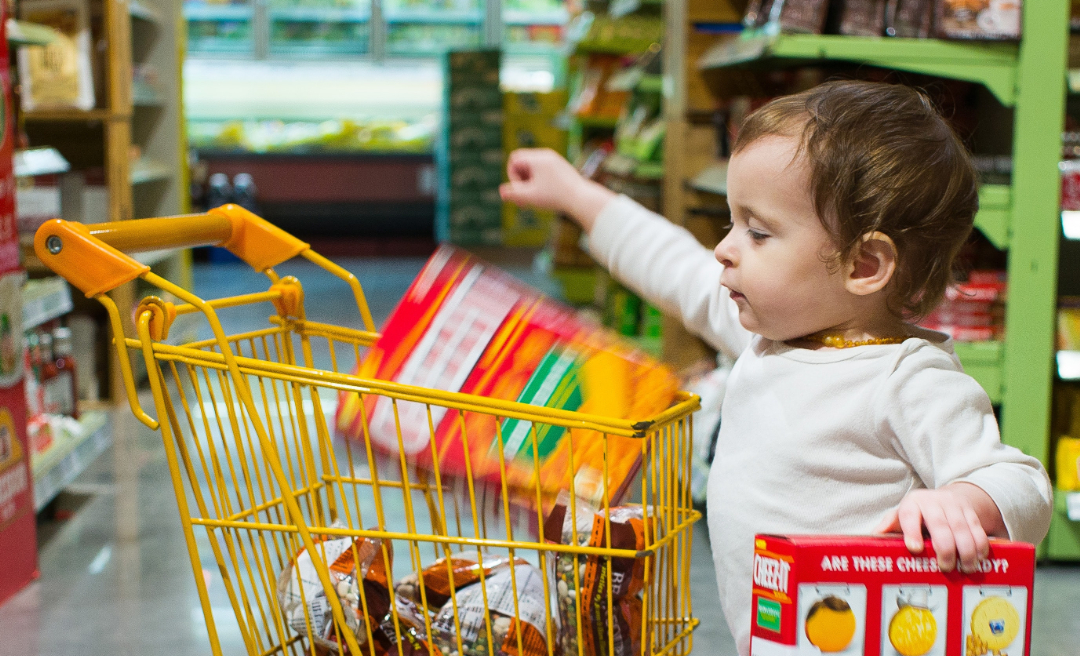 Girl with cart