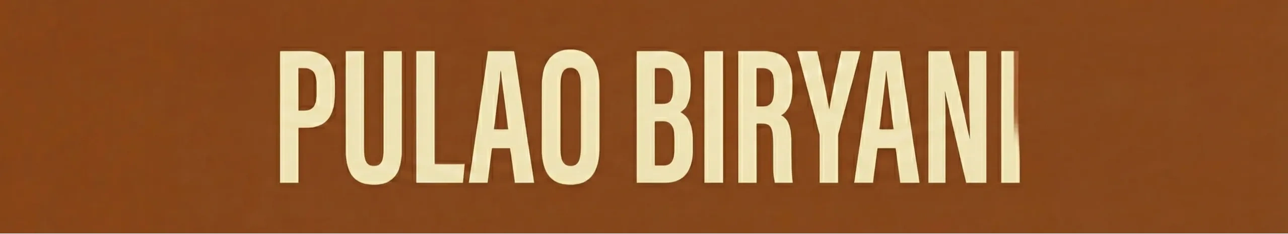 PULAO BIRYANI