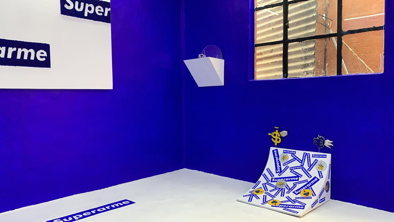 Vista de la exposición "Superarme" de Andy Medina, Galería Galería. Foto cortesía del artista 