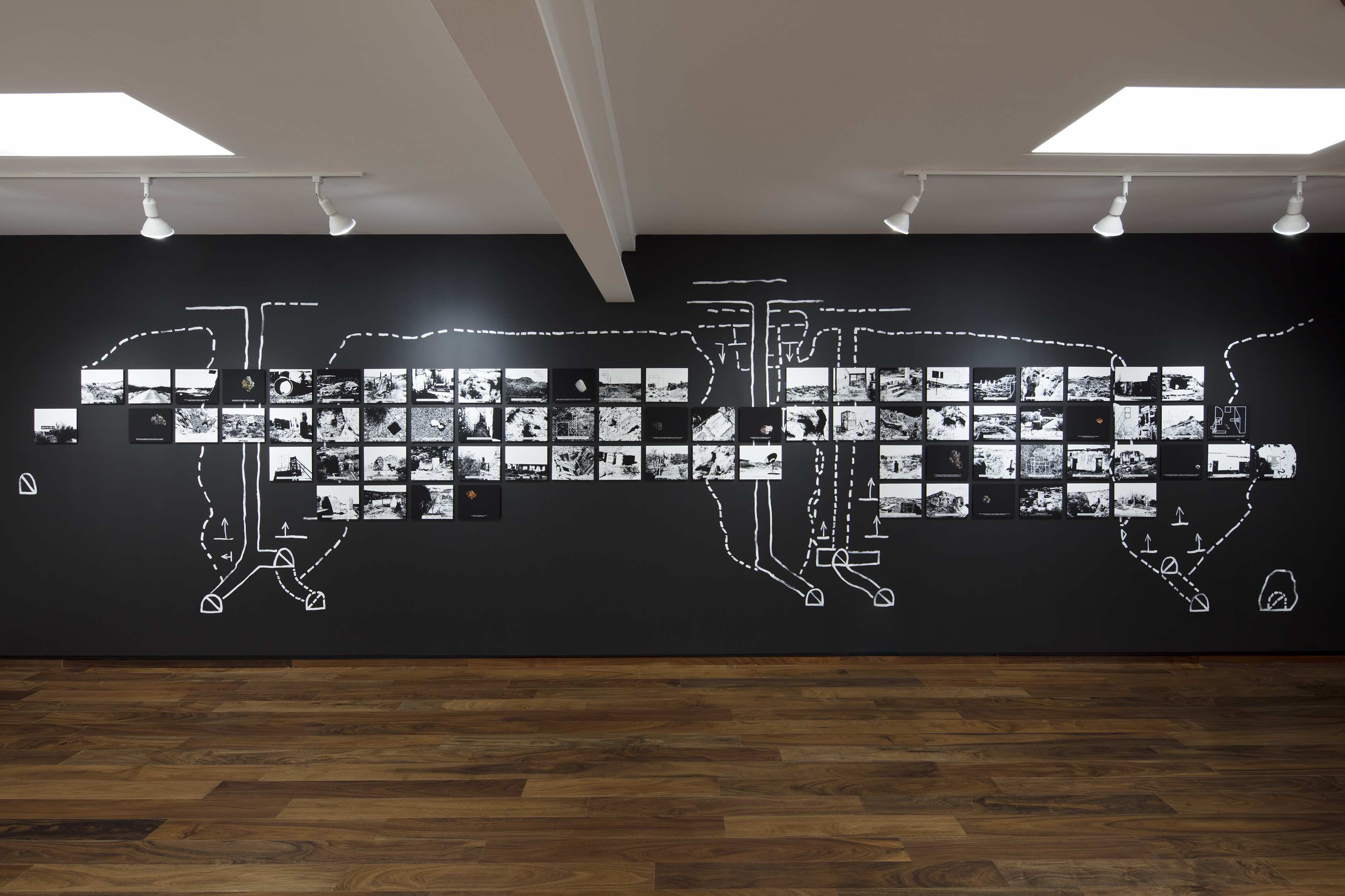 Barefoot in the field, I will feel the creditor-earth on my naked soles, Verónica Gerber Bicecci, 2020, Installation view, PROYECTOSMONCLOVA. Courtesy of the gallery.