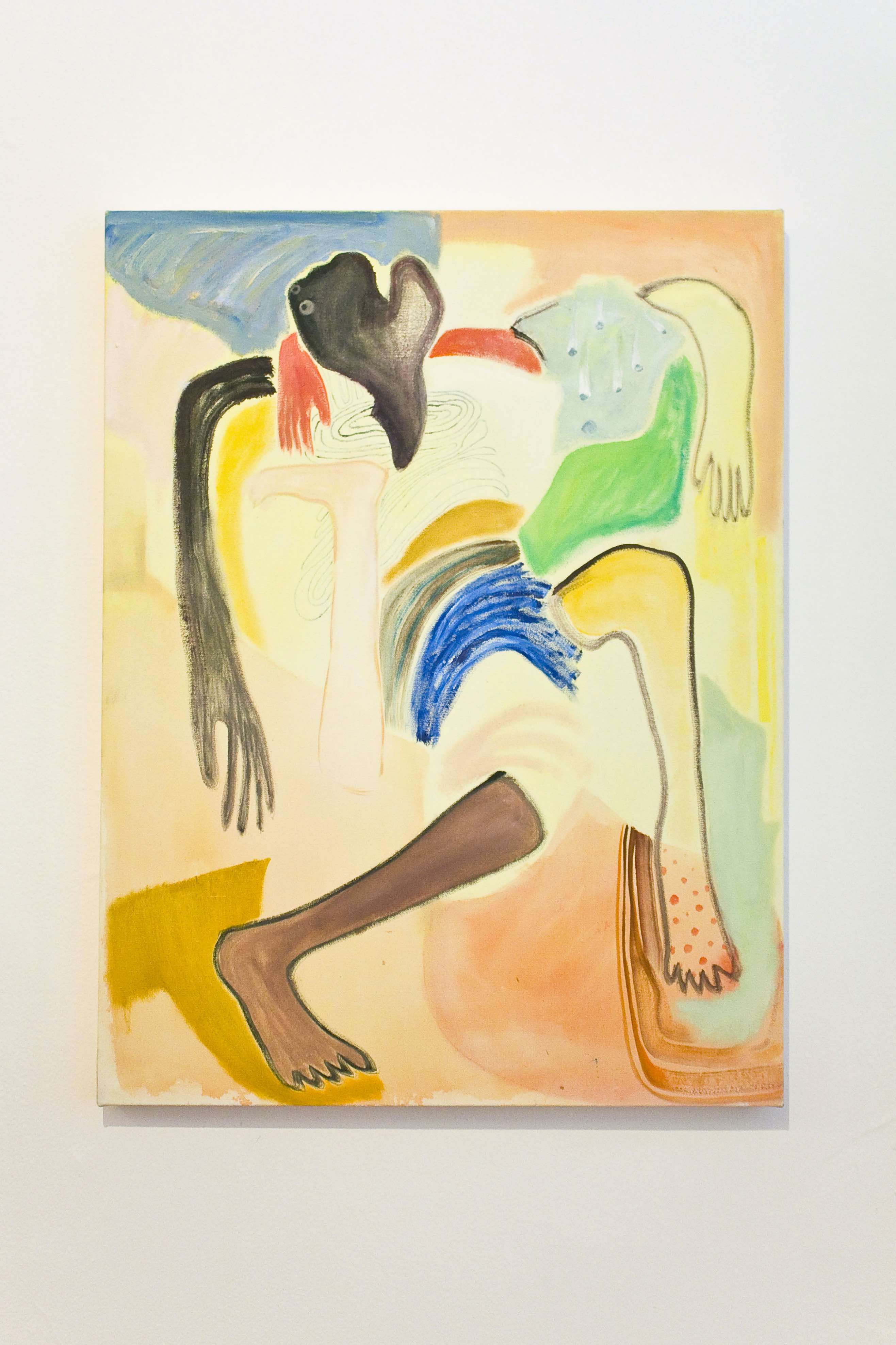 Lucía Vidales, Canijos, 2018, óleo sobre tela. Foto: Cortesía de la artista