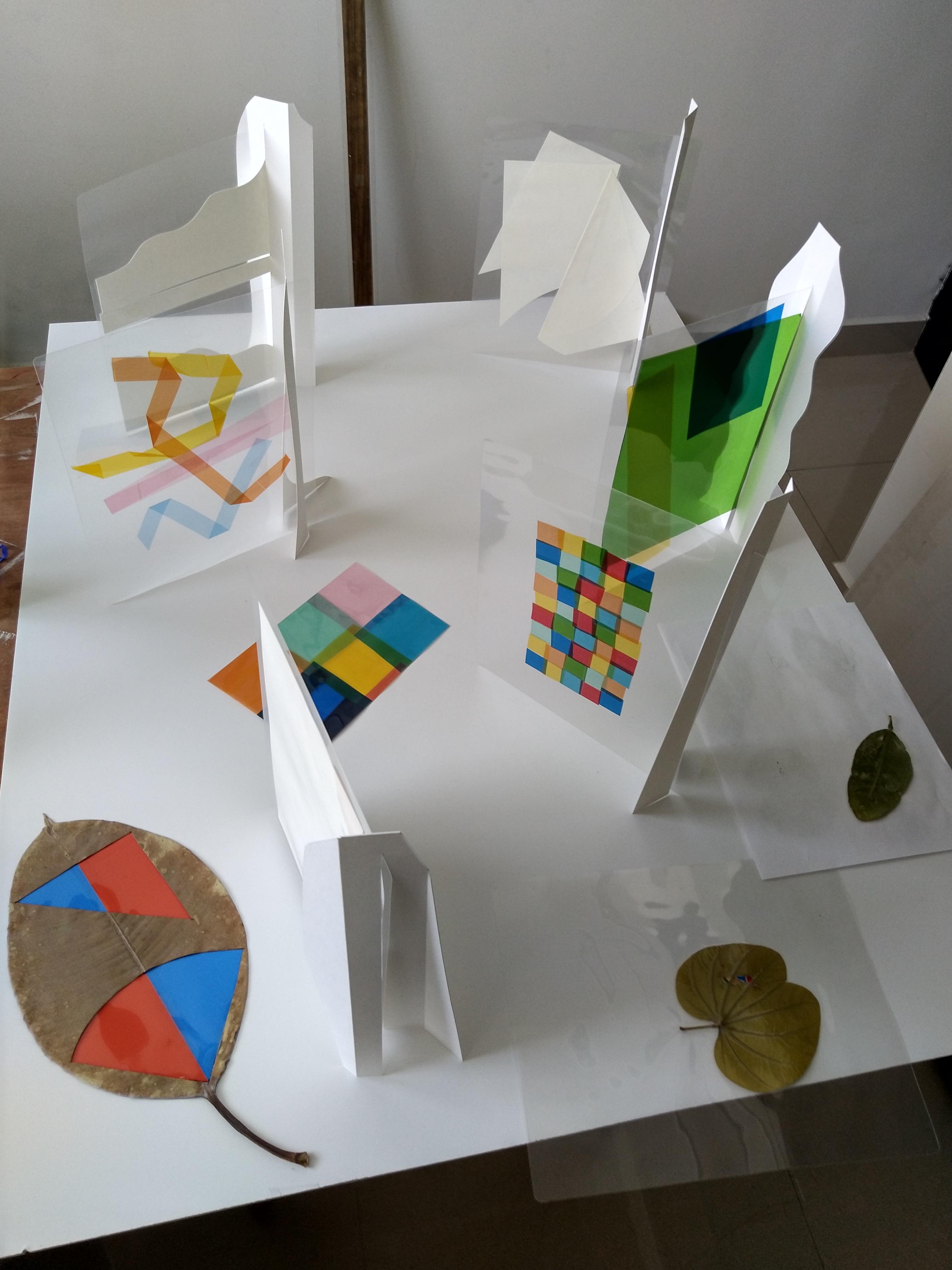 Pruebas en el estudio de Christian Camacho. Cortesía del artista