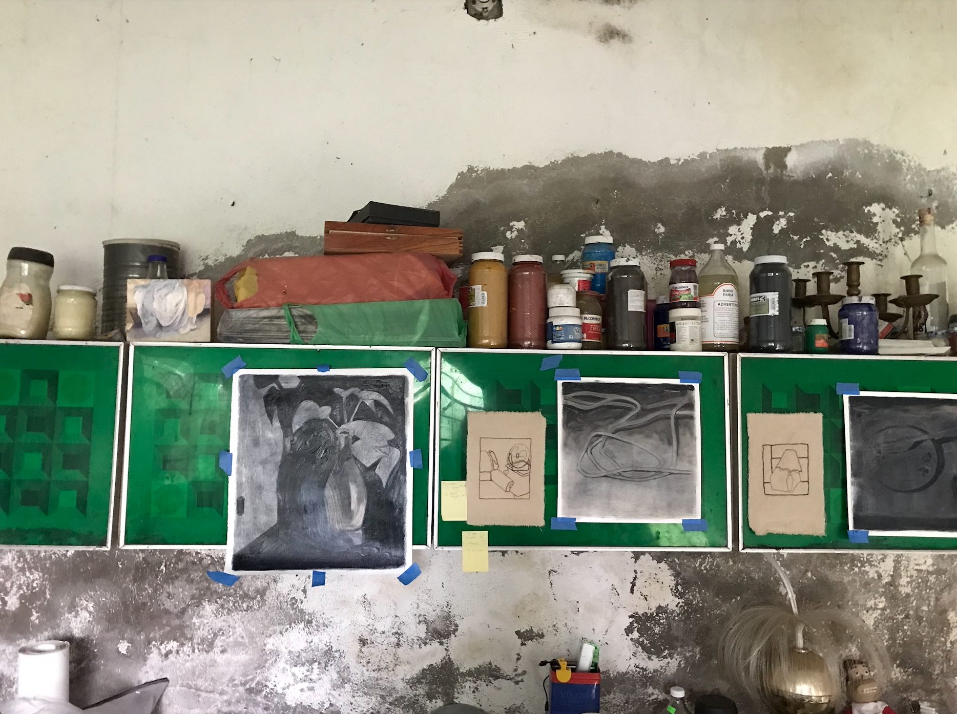 Alicia Ayanegui’s studio, August 2021. Photo: Antonia Alarcón