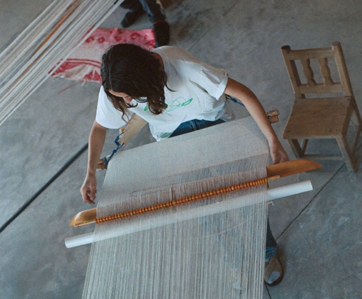Taller de hilado Malacate 