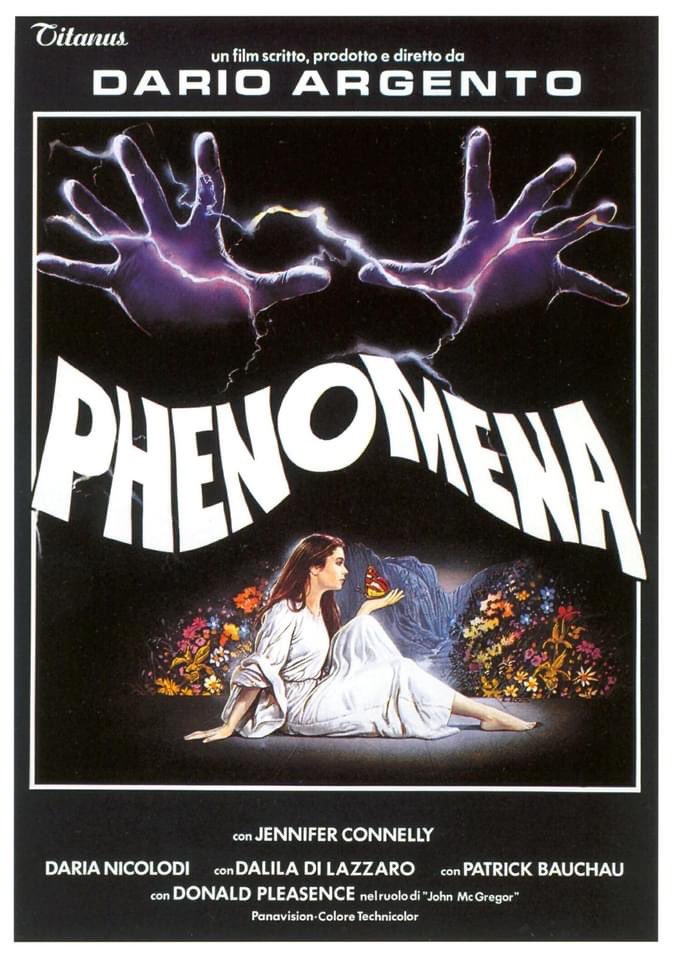 Enzo Sciotti. Diseño de póster para Phenomena de Dario Argento. 1987. 