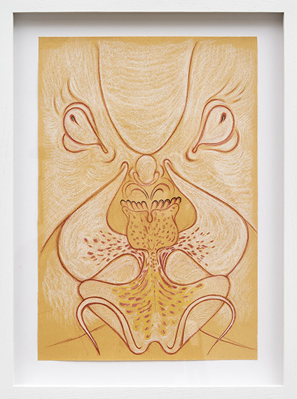 Javier Barrios, Phalaenopsis mask (De la serie Buddhist Vision of Hell), 2019. Cortesía del artista y Pequod Co.